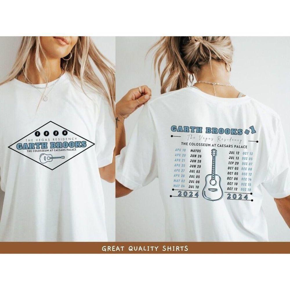 Garth Brooks The Vegas Residency Music Tour  2 Sided Retro Tee TShirt